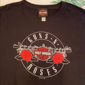 NWOT Harley-Davidson Guns N Roses Graphic T-Shirt